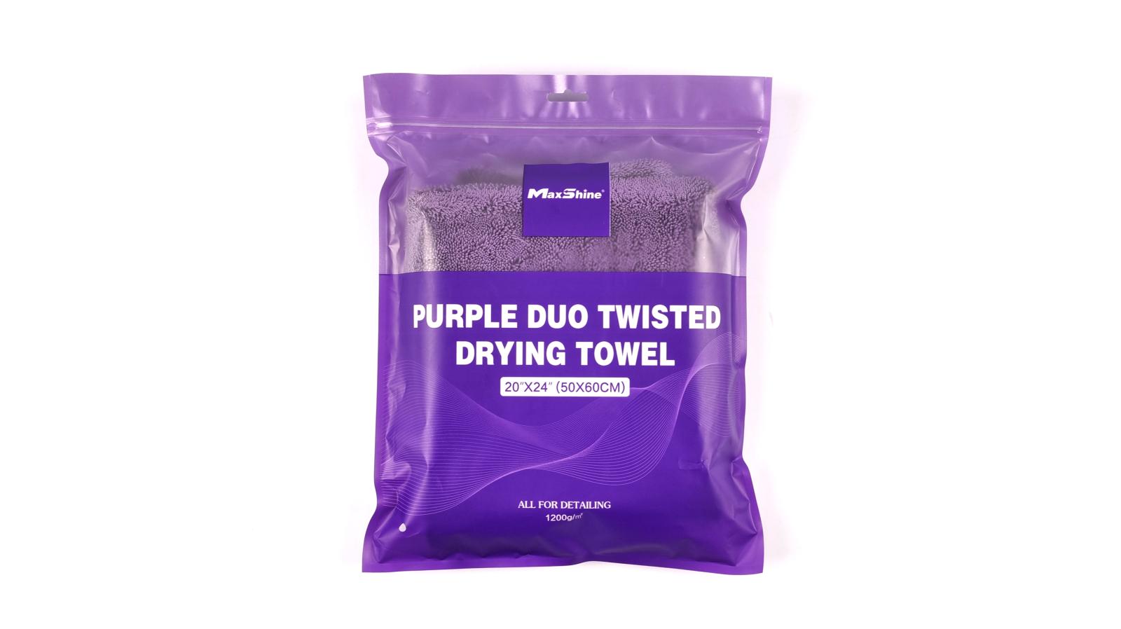 Purple Mini Duo Twisted Drying Towel 1200GSM - Sušiaci uterák malý 1200 gsm